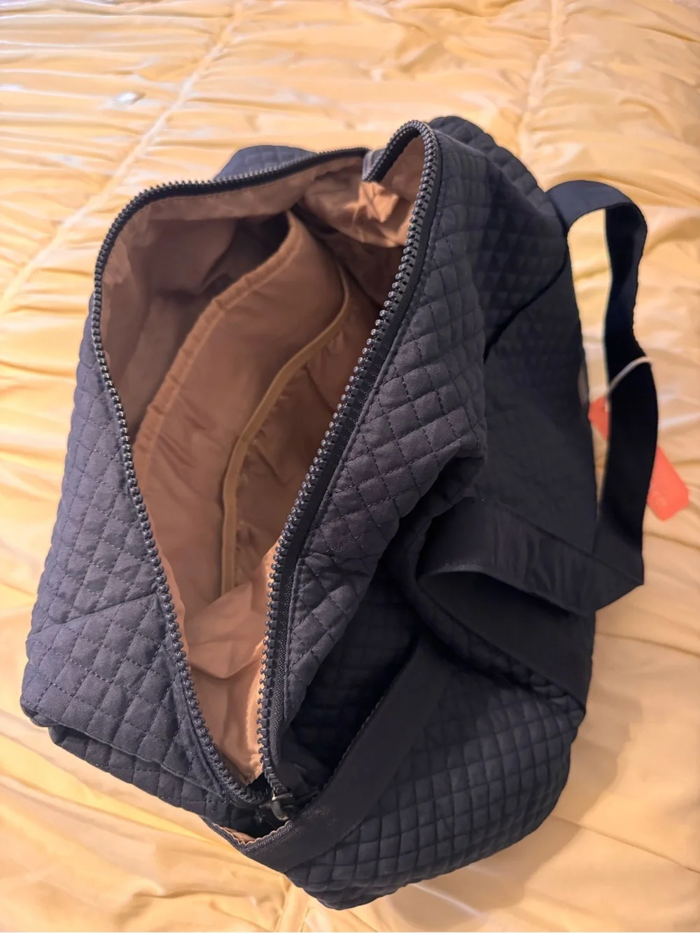 Bagsmart Quilted Navy Travel Duffel Bag